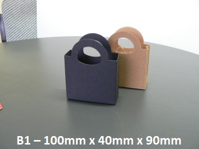 B1 - Cardboard Gift Bag - 100mm 40mm x 90mm