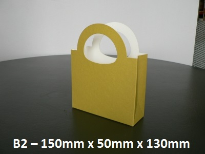 B2 - Cardboard Gift Bag - 150mm x 50mm x 130mm