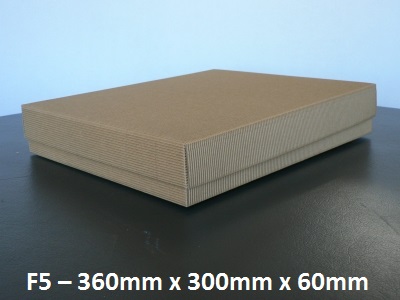F5 - Flat Box with Lid - 360mm x 300mm x 60mm