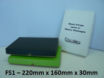 FS1 - Flat Box with Lid - 220mm x 160mm x 30mm