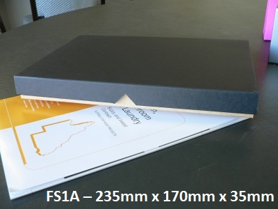FS1A - Flat Box with Lid - 310mm x 220mm x 30mm