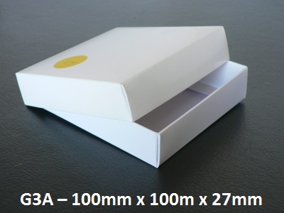 G3A - Box with Lid - 100mm x 100mm x 27mm