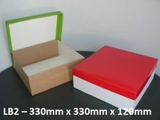 LB2 Large Box with Lid - 330mm x 330mm x 120mm