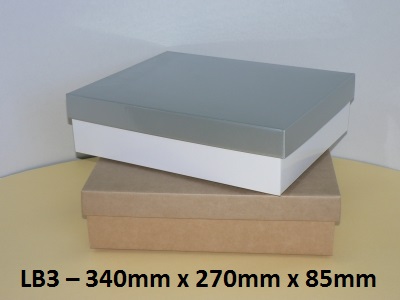 LB3 - Large Box with Lid - 340mm x 270mm x 85mm