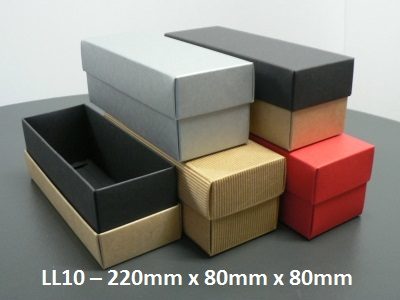 LL10 - Long Box with Lid - 220mm x 80mm x 80mm