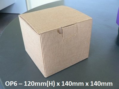 OP6 - One Piece Box - 120mm x 140mm x 140mm