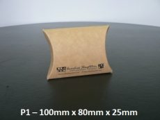 P1 - Pillow Box - 100mm x 80mm x 25mm