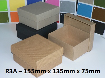 R3A - Rectangle Box with Lid - 155mm x 135mm x 75mm