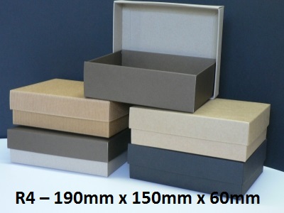R4 - Rectangle Box with Lid - 190mm x 150mm x 60mm