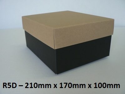 R5D - Rectangle Box with Lid - 210mm x 170mm x 100mm
