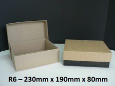 R6 - Rectangle Box with Lid - 230mm x 190mm x 80mm