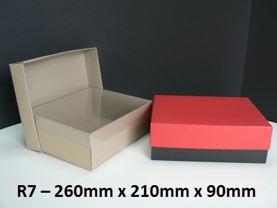 R7 - Rectangle Box with Lid - 260mm x 210mm x 90mm
