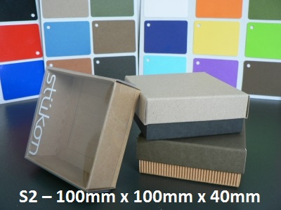 S2 - Square Box with Lid - 100mm x 100mm x 40mm