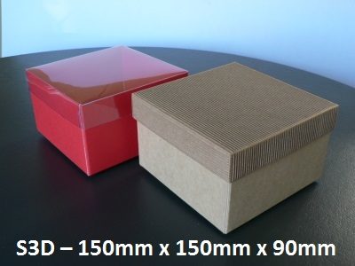 S3D - Square Box with Lid - 150mm x 150mm x 90mm