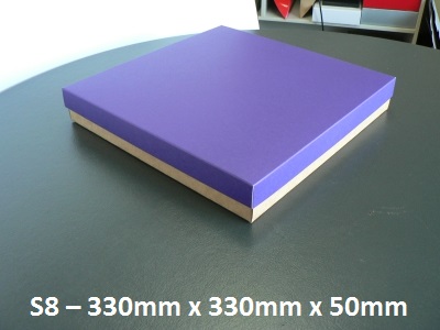 S8 - Square Box with Lid - 330mm x 330mm x 50mm