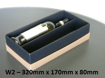 W2 - Wine Box with Lid - 320mm x 170mm x 80mm